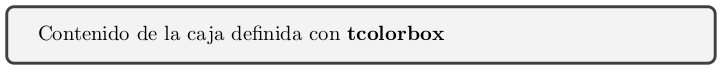 tcolorbox por defecto