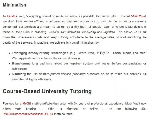 Justificación en wordpress